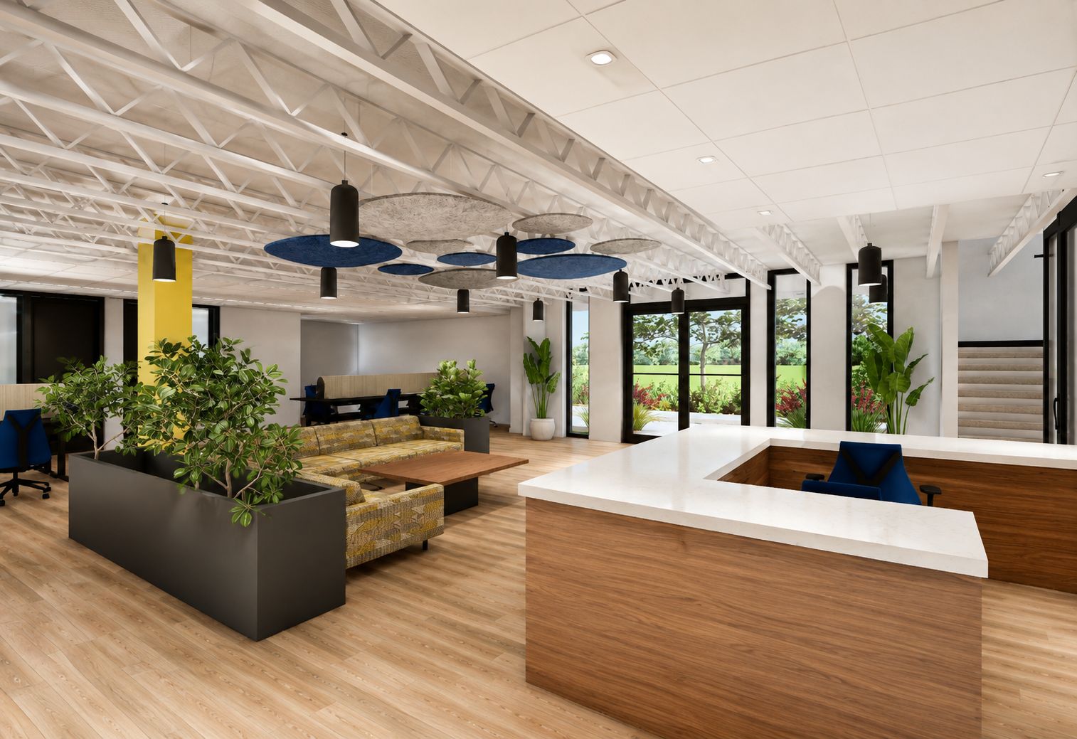 The lobby and shared floor at The 2510